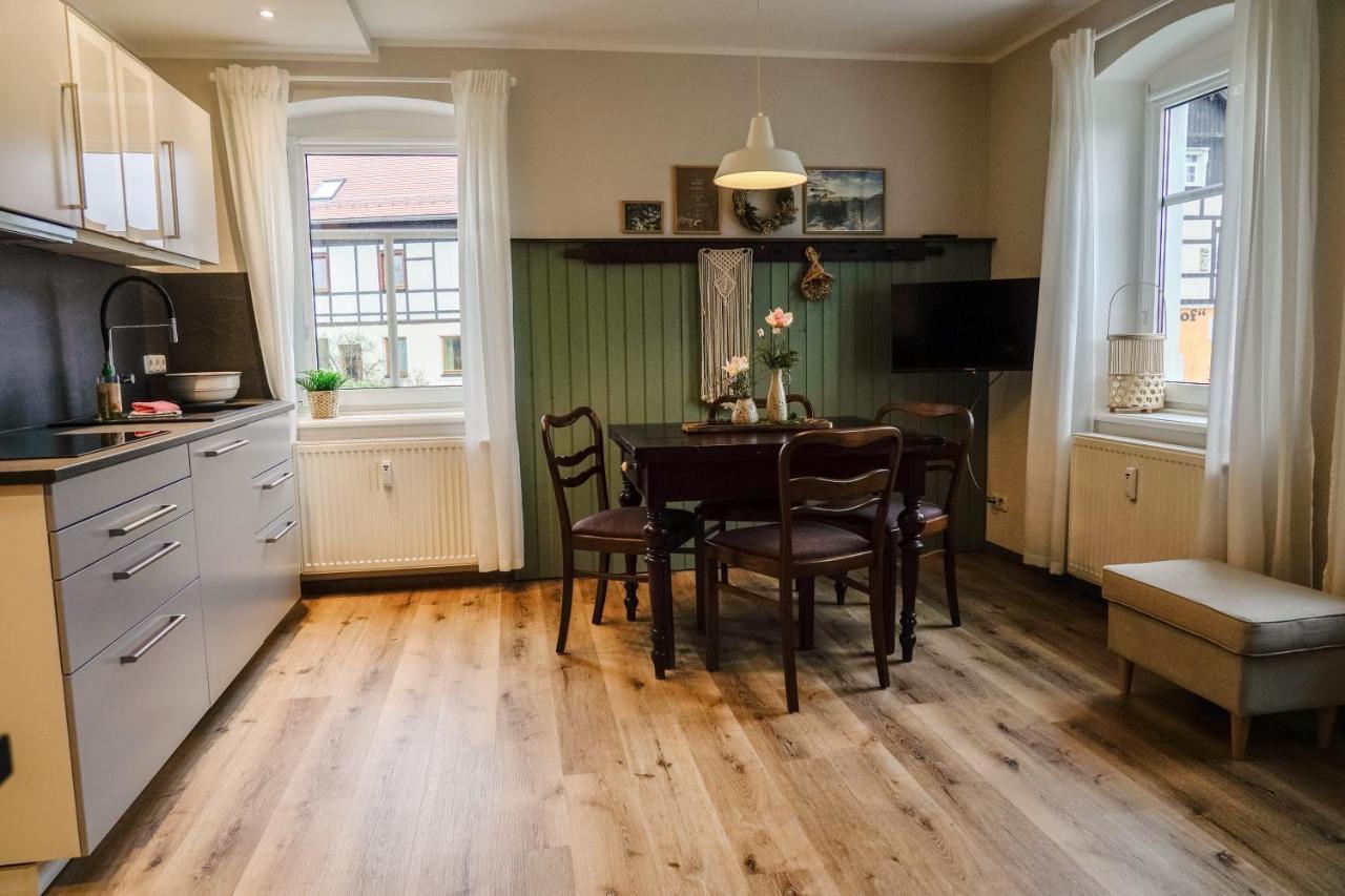 Urlaubsfreude Biedermann Haus GlücksStein Ferienwohnung Smaragd Bad Schandau Exterior foto